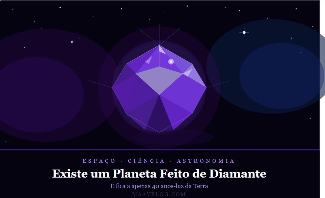 Existe um Planeta Feito Inteiramente de Diamante Existe um Planeta Feito Inteiramente de Diamante