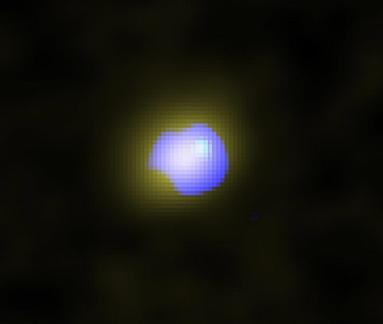 Distant Galaxy J1243 + 0100