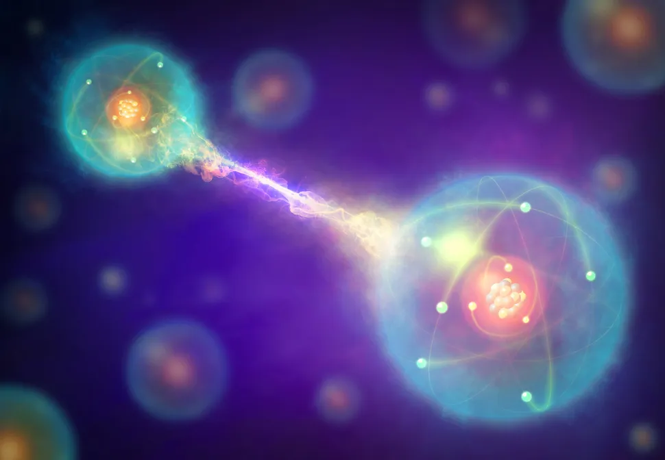 Os físicos dão passos em direção a uma internet quântica com uma nova maneira de ligar partículas de luz. (Crédito da imagem: MARK GARLICK / SCIENCE PHOTO BIBRARY via Getty Images) Os físicos ligam 'memórias quânticas' na etapa inicial em direção à internet quântica