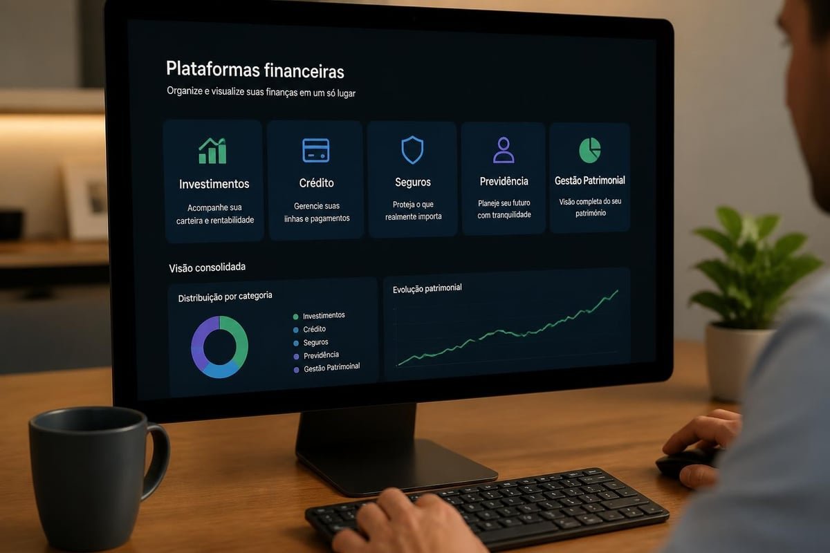 Organização de informações financeiras por categoria