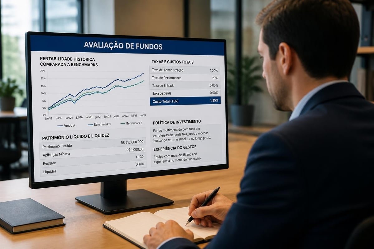 Critérios de seleção de fundos