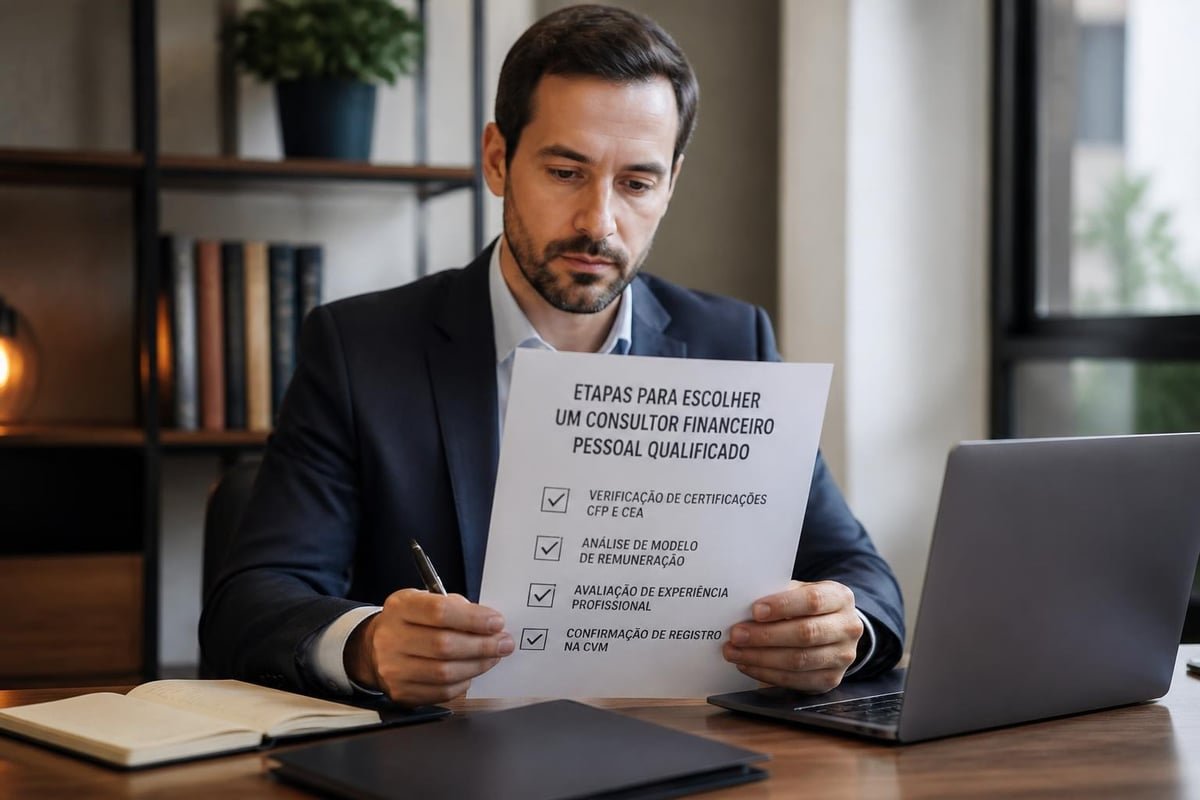 Processo de seleção de consultor financeiro