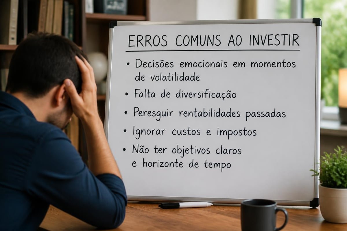 Erros comuns de investimento