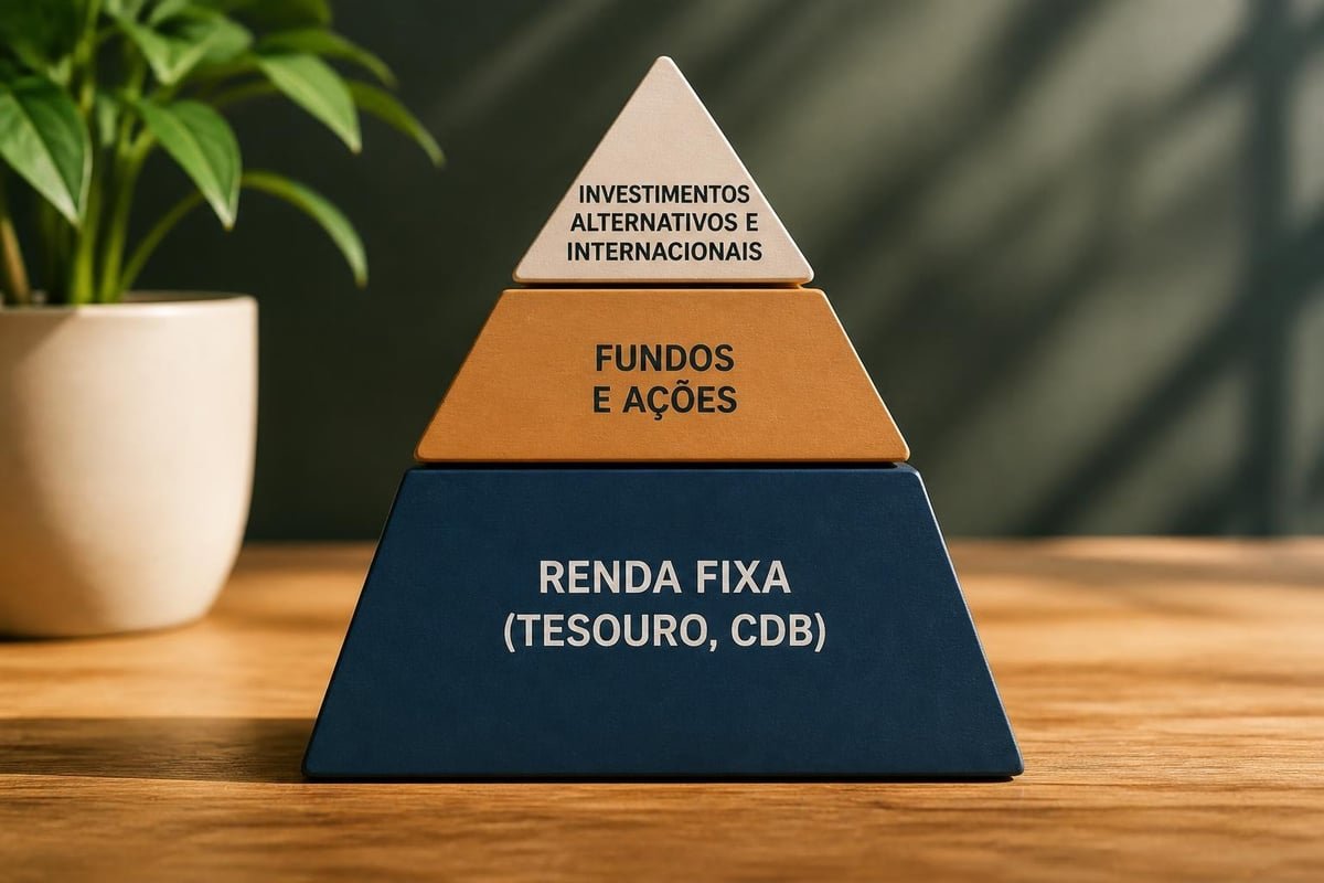 Pirâmide de diversificação de investimentos