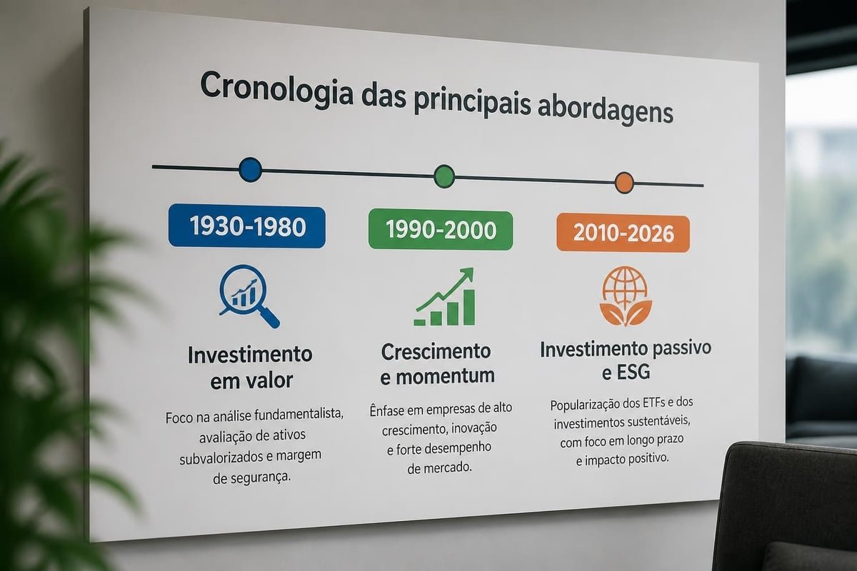 Evolução das estratégias de investimento